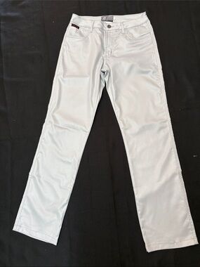 Volcom Women's Straight Leg Jeans in Light Gray